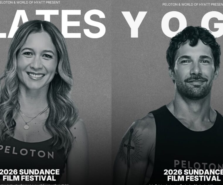 Emma Lovewell & Zacharias Niedzwiecki teaching classes at Sundance in partnership with Peloton & Hyatt