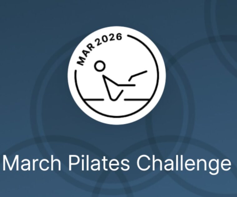Pilates challenge on Peloton for March 2026.