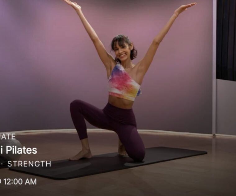 Aditi Shah's Holi pilates class on Peloton for 2026.