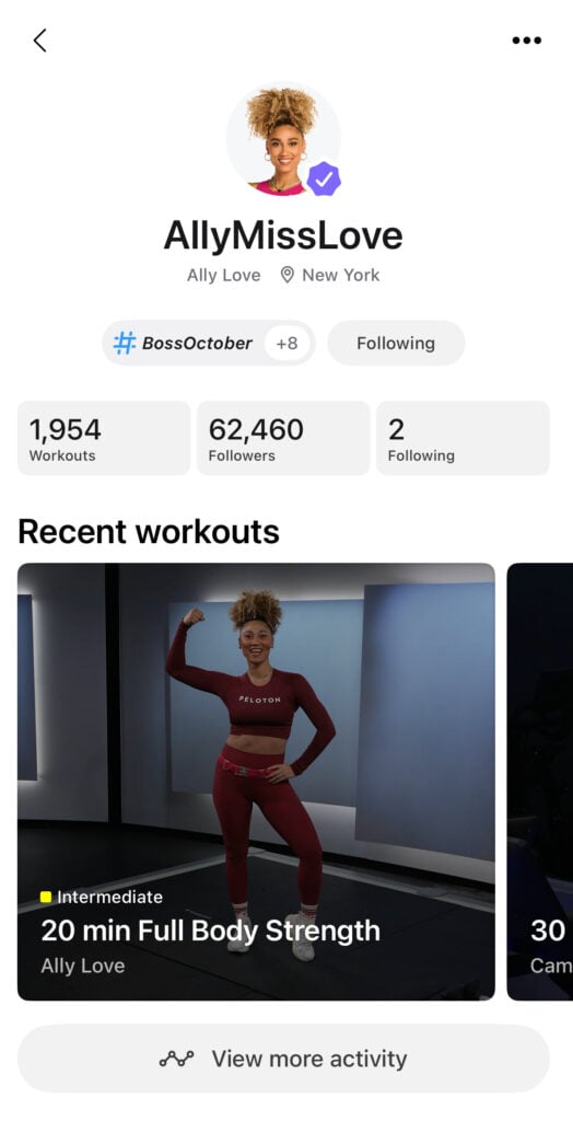 View Ally Love's profile on Peloton.