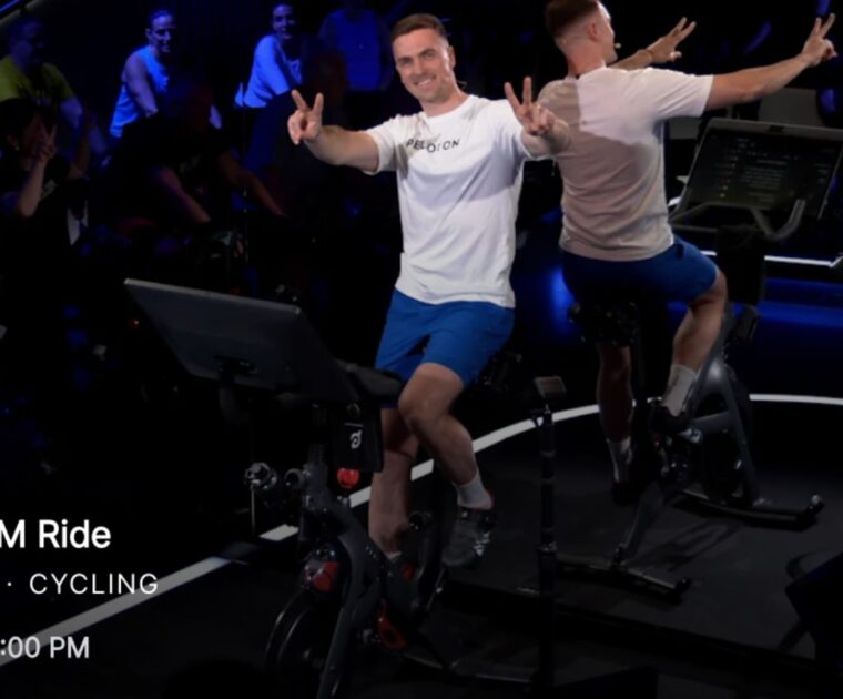 Ben Alldis' first cycling class back at Peloton after paternity leave.