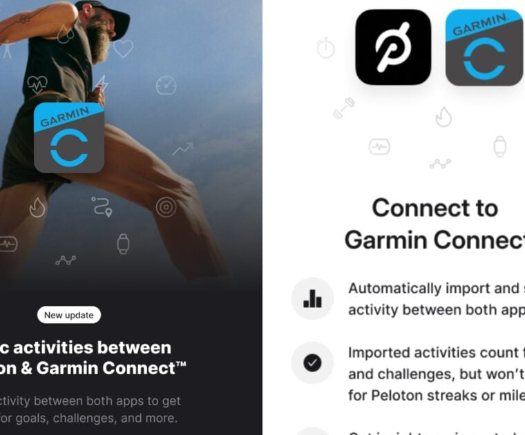 Two way sync between Garmin Connect and Peloton workouts.