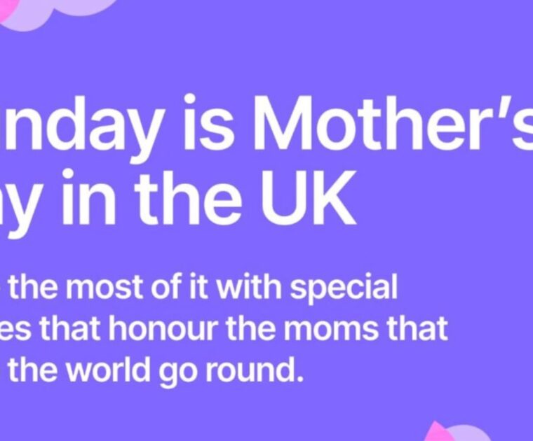 @PelotonStudios Instagram Story announcing UK Mother's Day classes.