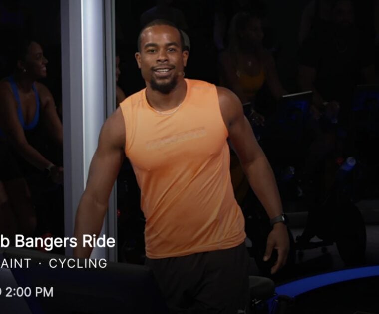 New club bangers class with Alex Toussaint on Peloton.