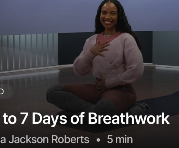 7 Days of Breathwork program with Chelsea Jackson Roberts.