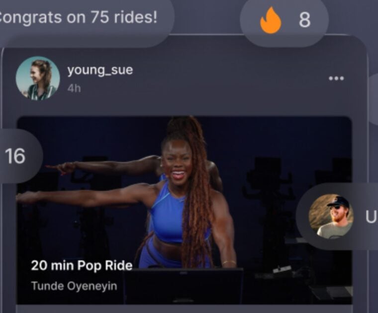 Peloton sharing changes to the feed in early 2026