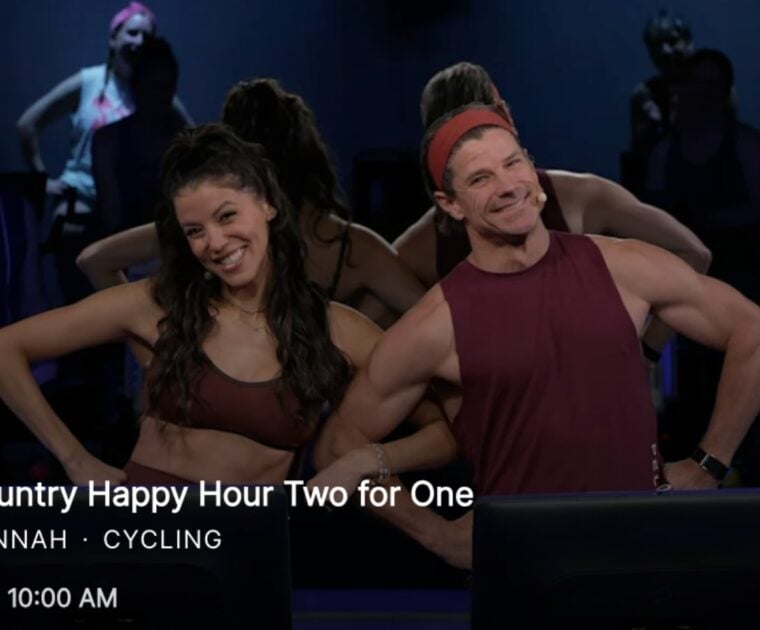 Denis Morton & Hannah Corbin two for one Country Happy Hour class on Peloton