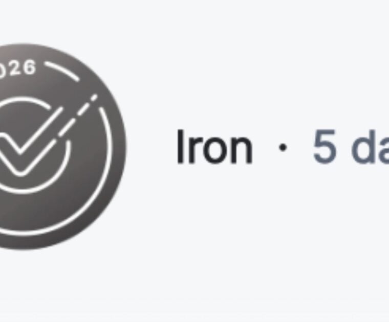 New Iron level on the May activity challenge on Peloton.