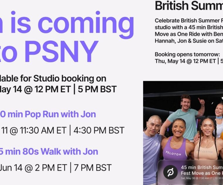 Classes opening for member bookings today.