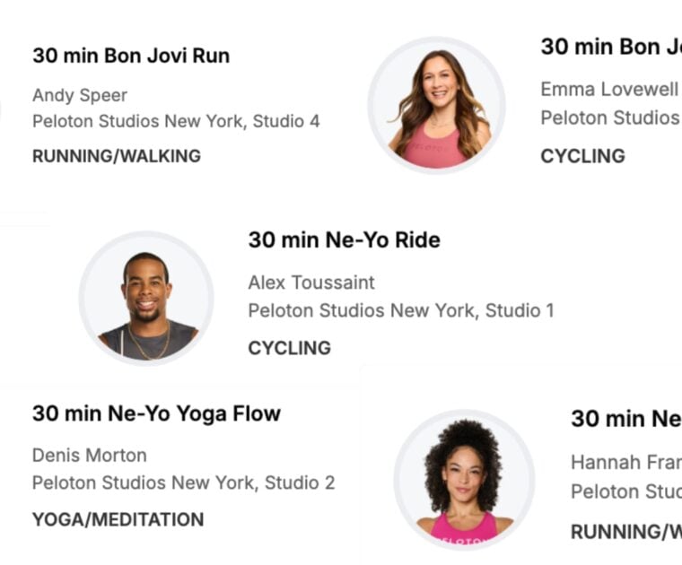 Peloton’s July 2026 artist series classes will feature Bon Jovi and Ne-Yo