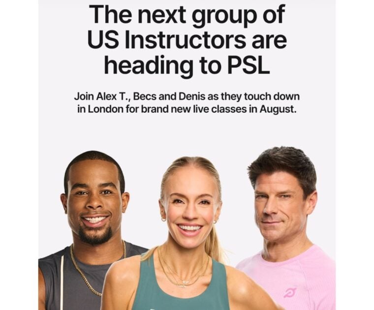Teaser about the next set of US instructors teaching from Peloton Studios London.