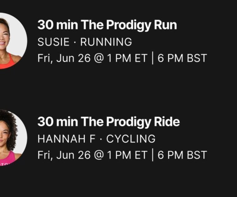 Peloton's The Prodigy artist series.