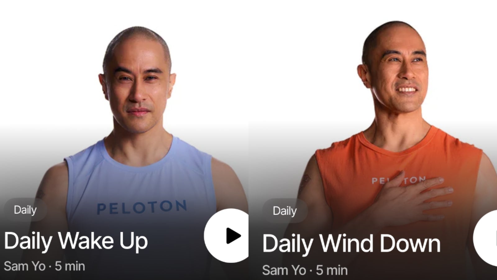 Sam Yo breath work classes added to Peloton Breathwrk app