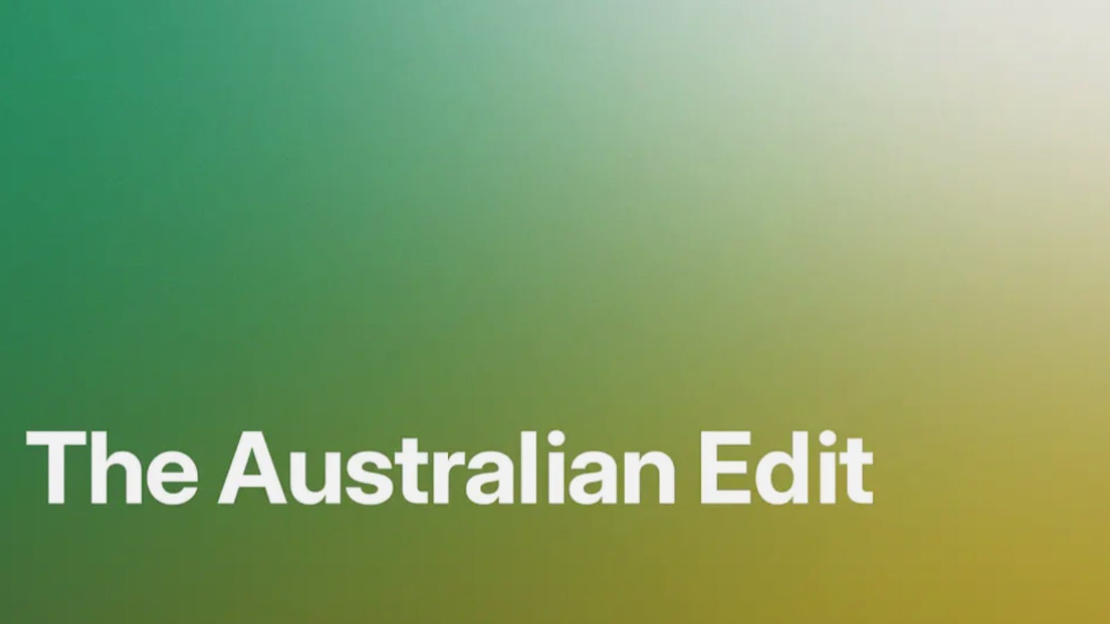 Australian Edit collection