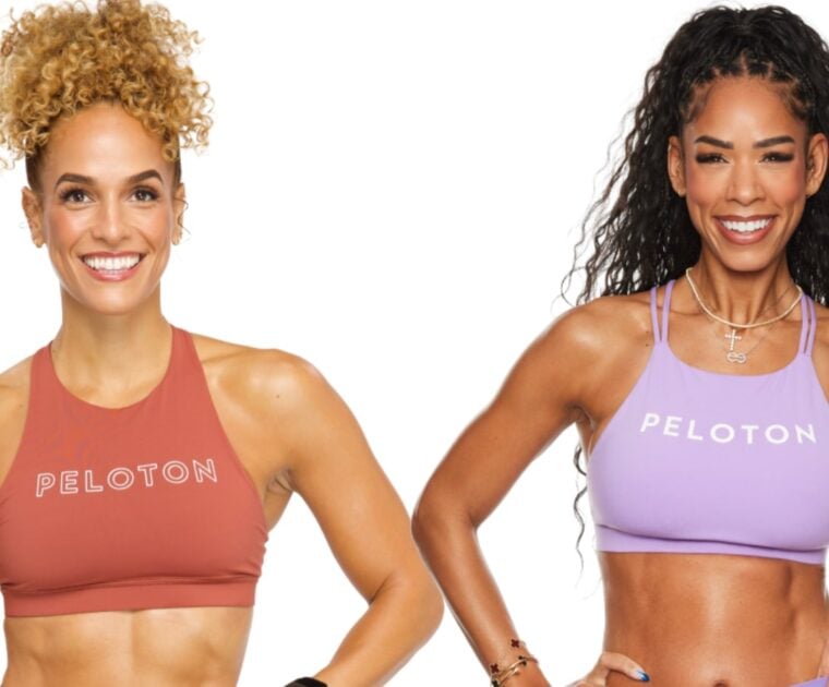 Peloton instructors Jess Sims & Kirsten Ferguson
