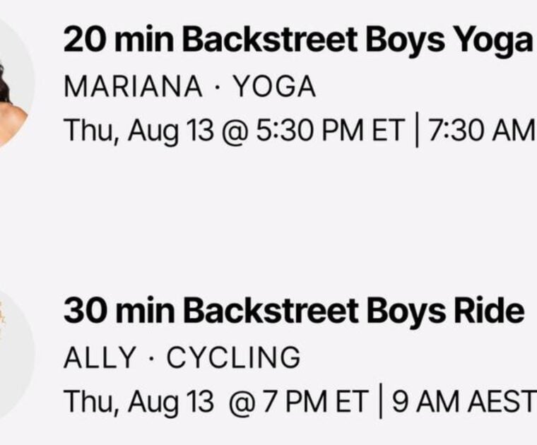 Peloton Backstreet Boys artist series