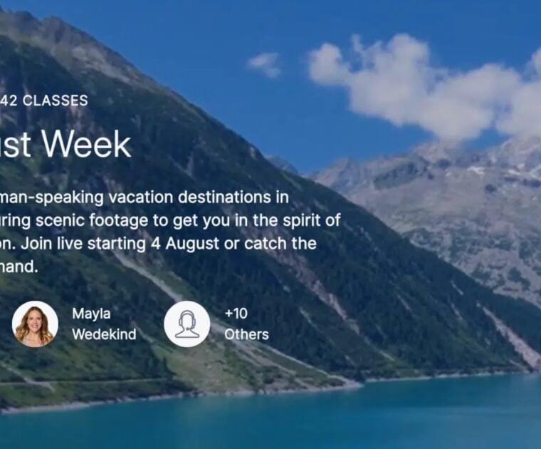 Wanderlust Week (Reiselust) Collection on Peloton