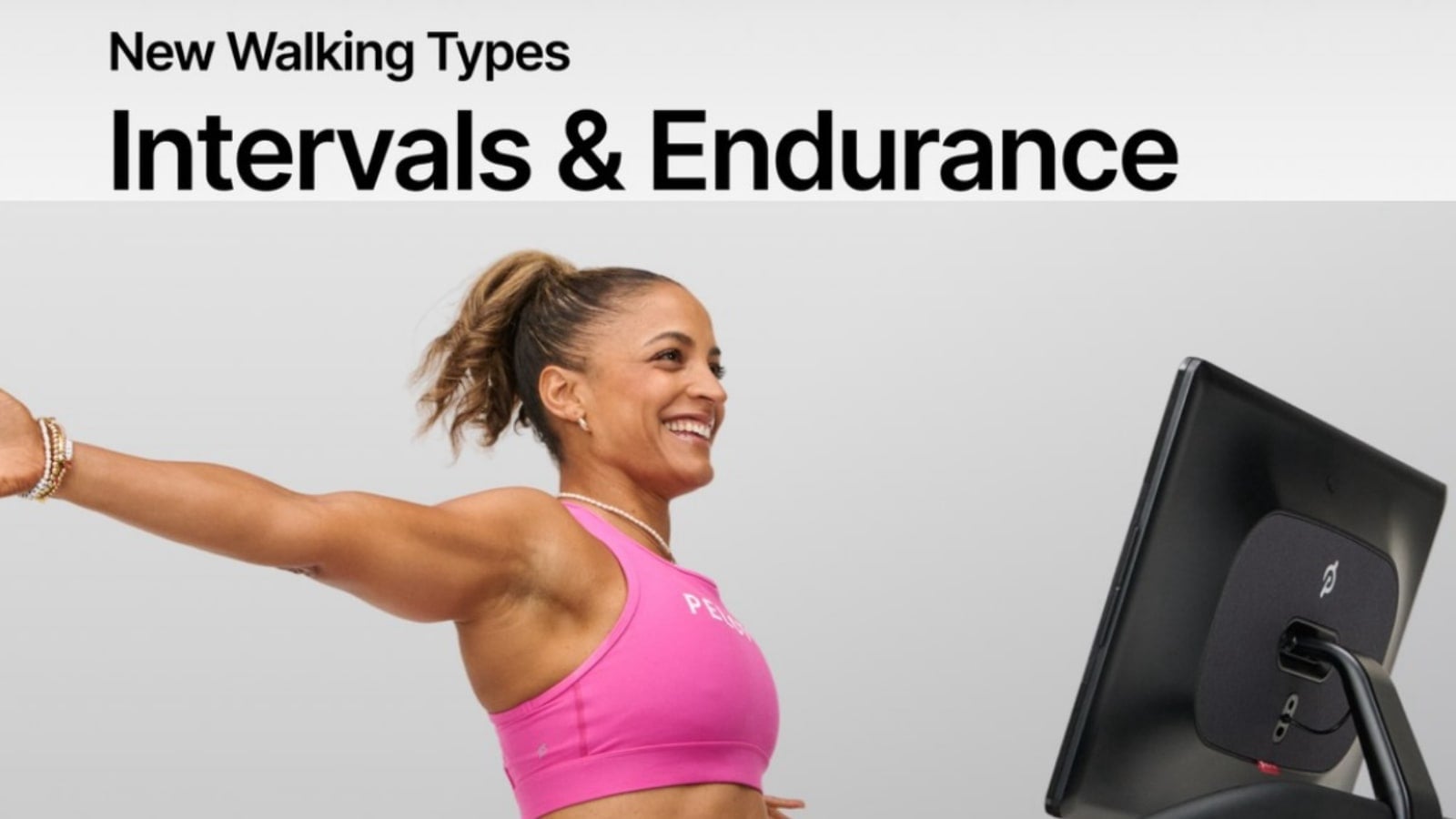 Peloton interval walk & endurance walk. Image credit Peloton social media