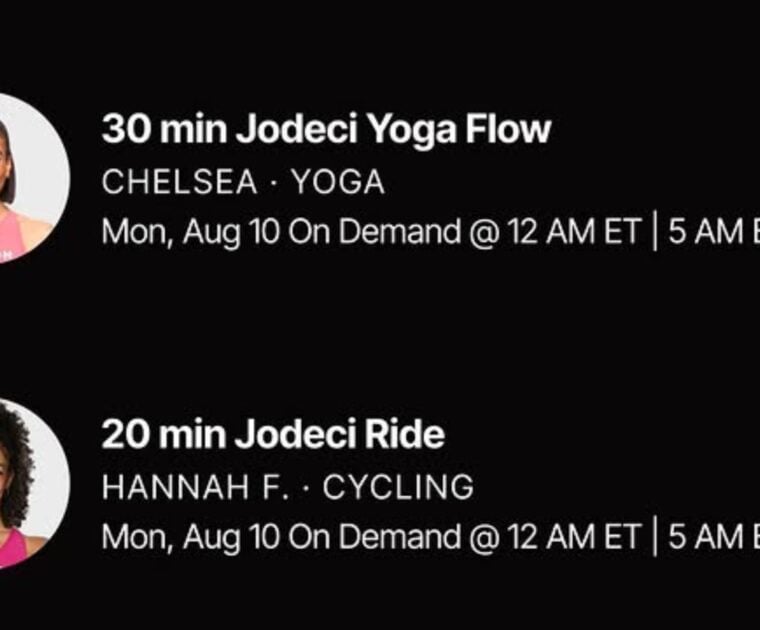 Peloton Jodeci artist series classes