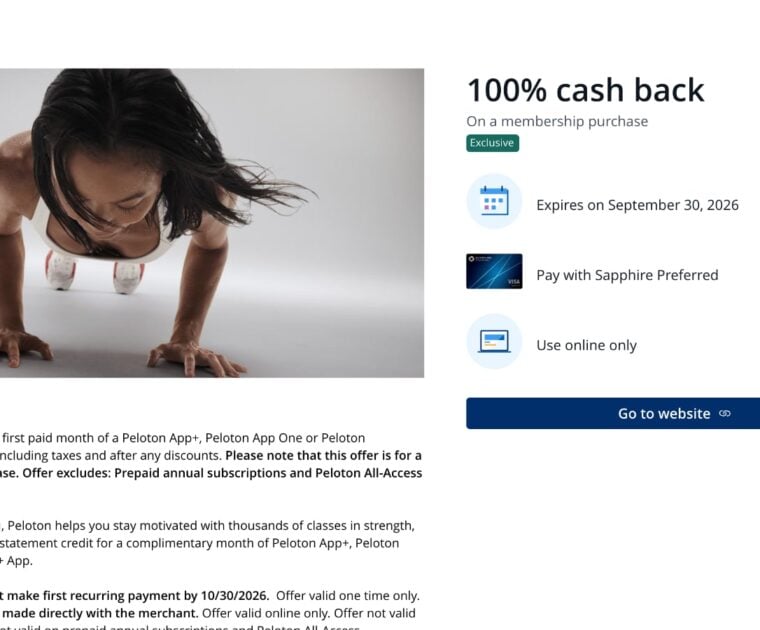 Chase Sapphire Preferred offer