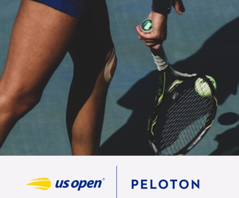 Peloton x US Open giveaway page