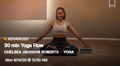 A new 30 minute Advanced Flow with Chelsea dropped on demand this week