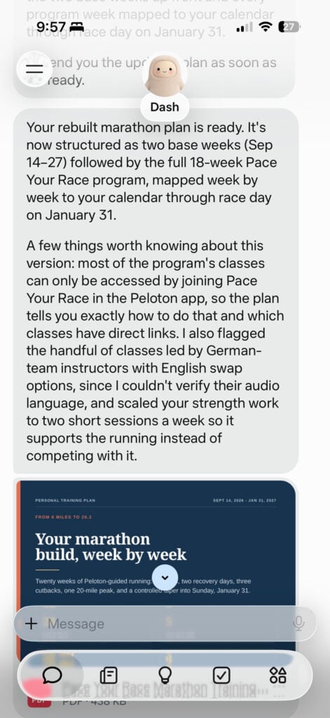 Muse said the marathon-plan rebuild was taking longer because it had to verify the spoken language of each class individually.