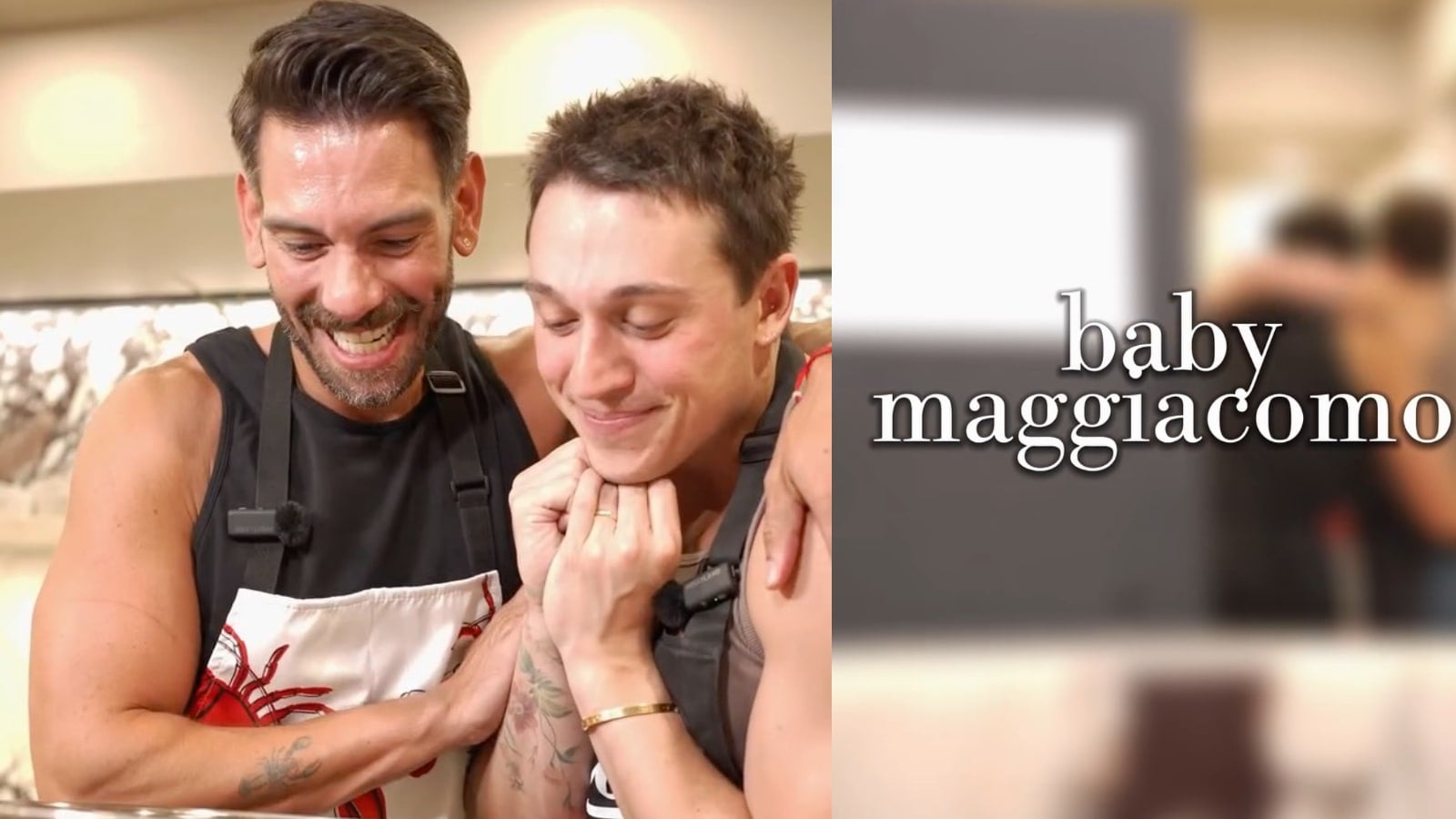 Matty Maggiacomo & Evan announcing they are having a baby.