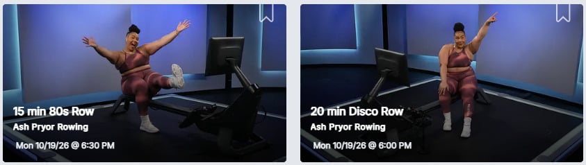 Ash's row classes from October 19, 2026