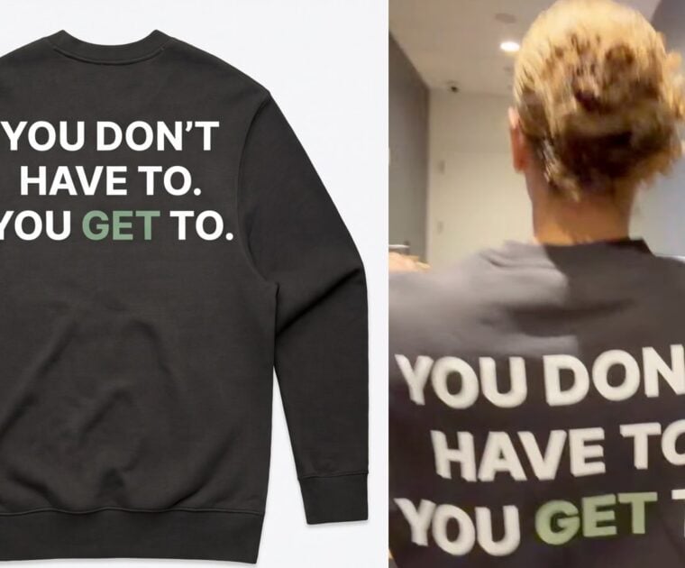 Jess Sims' new "Do Hard Things" crewneck