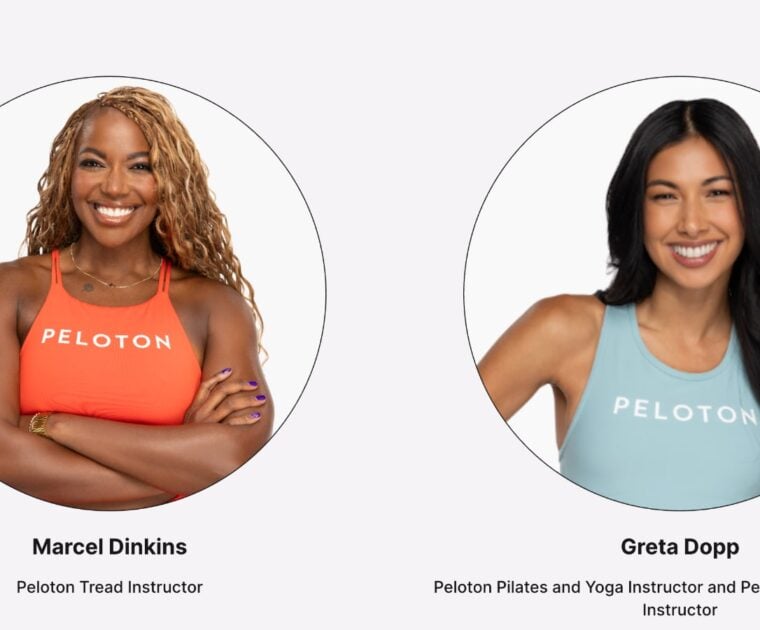 Marcel Dinkins and Greta Dopp will lead Peloton events during Toronto Waterfront Marathon weekend.