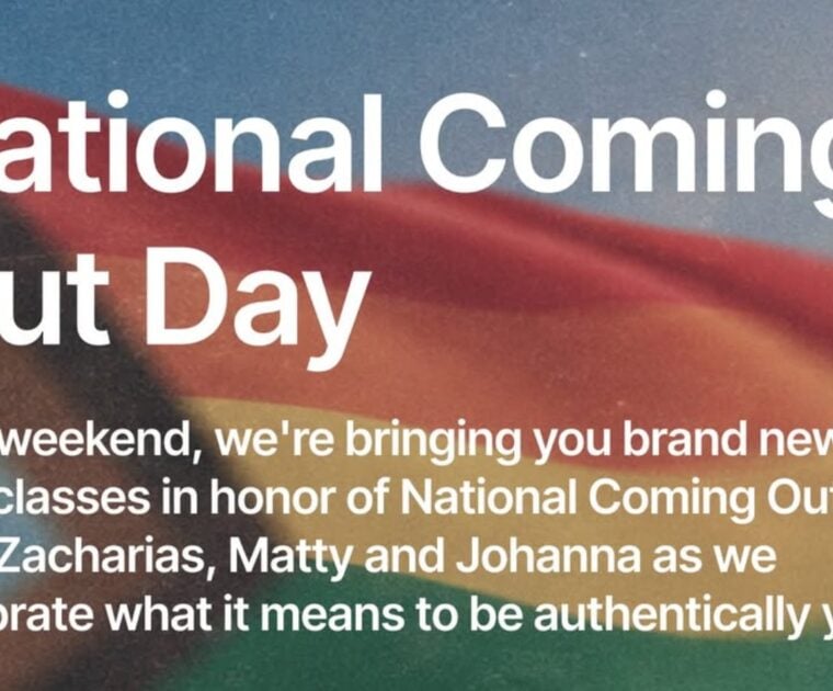 Peloton's 2026 National Coming Out Day classes