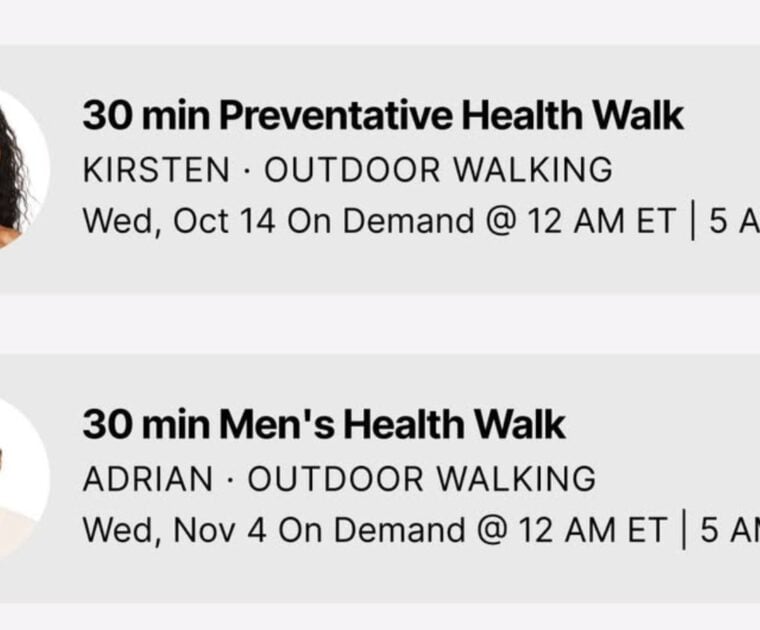 Peloton Northwestern Medicine Walks with Kirsten Ferguson & Adrian Williams