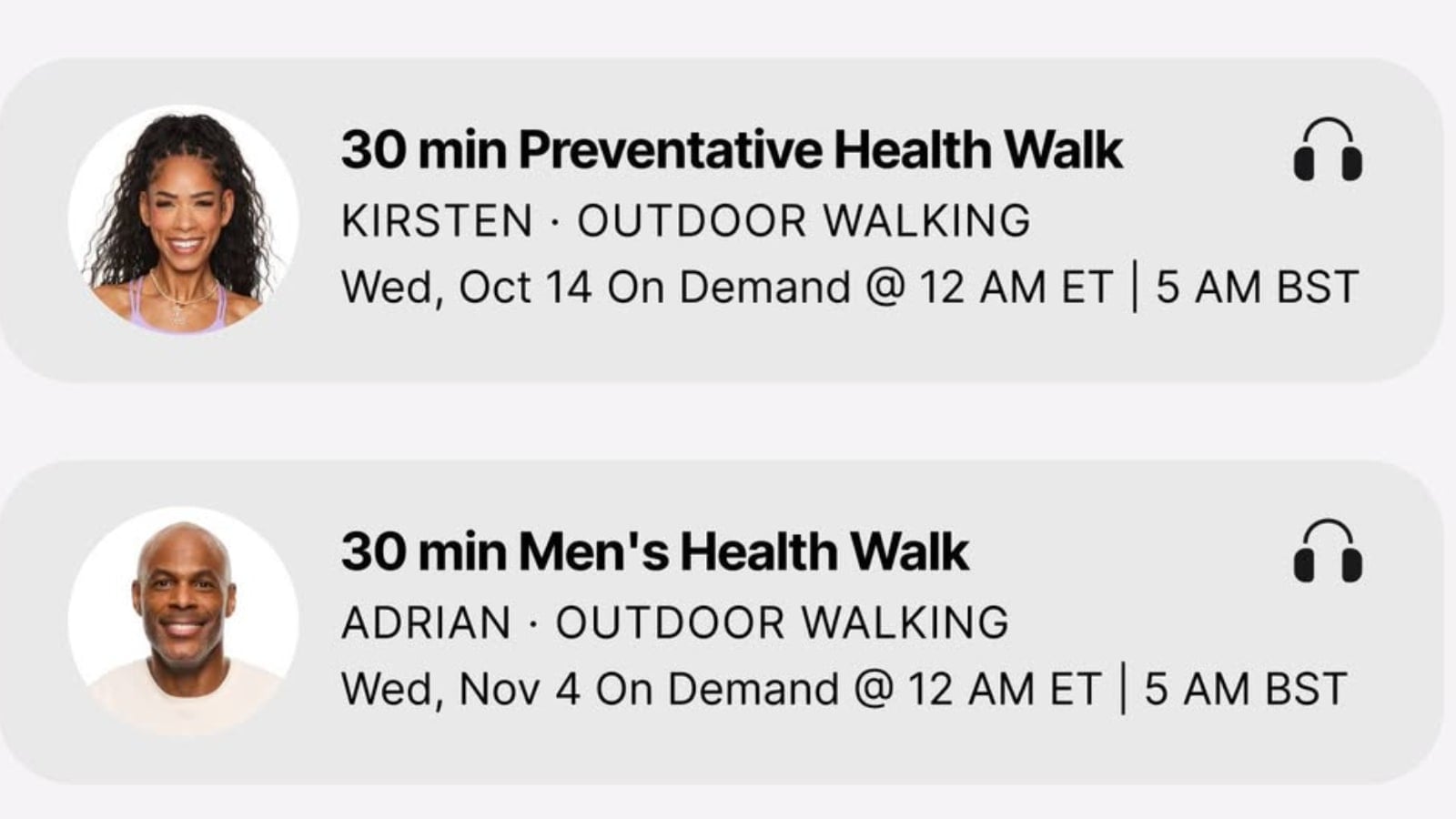Peloton Northwestern Medicine Walks with Kirsten Ferguson & Adrian Williams