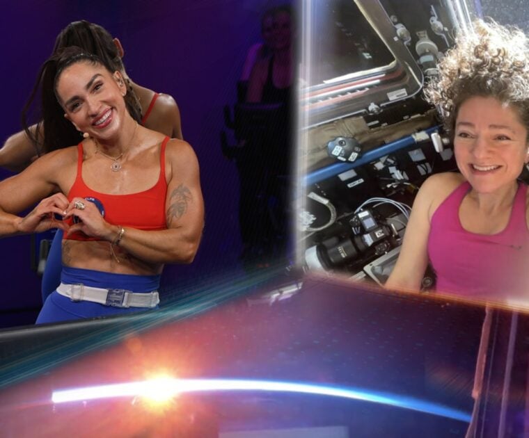Peloton space class with Robin Arzon & Dr. Jessica Meir