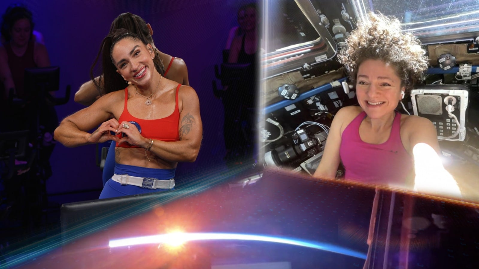 Peloton space class with Robin Arzón & Dr. Jessica Meir